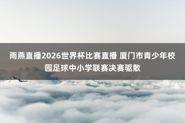 雨燕直播2026世界杯比赛直播 厦门市青少年校园足球中小学联赛决赛驱散