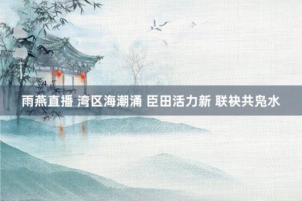 雨燕直播 湾区海潮涌 臣田活力新 联袂共凫水