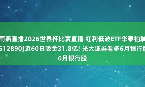雨燕直播2026世界杯比赛直播 红利低波ETF华泰柏瑞(512890)近60日吸金31.8亿! 光大证券看多6月银行股