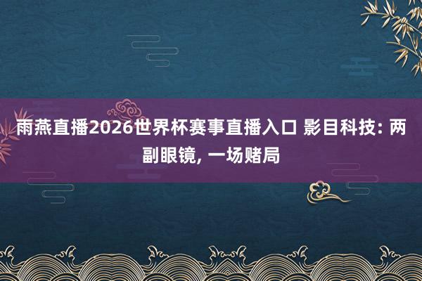 雨燕直播2026世界杯赛事直播入口 影目科技: 两副眼镜, 一场赌局